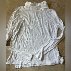 Women’s White Turtle Neck Long Sleeve Shirt White Medium Abound